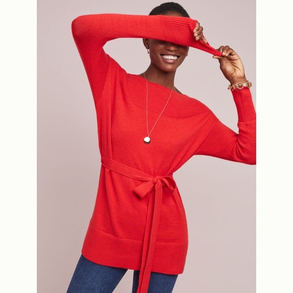 Anthropologie Sweaters - Anthropologie fireside belted sweater Small